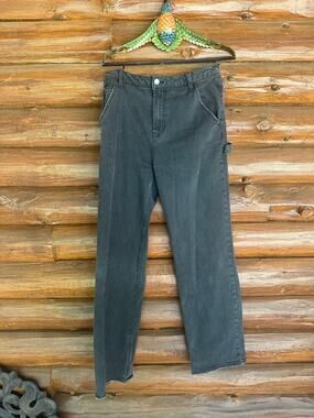 AFRM Women's Wide Leg Jeans in Washed Black